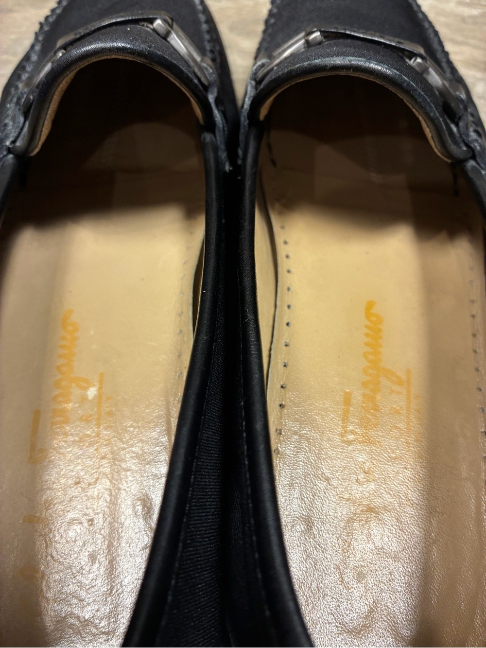 Salvatore Ferragamo Sport VTG Leather Canvas Loafers - Picture 12 of 12